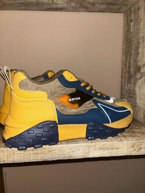 Unisex Yellow & Navy Chunky Sneakers